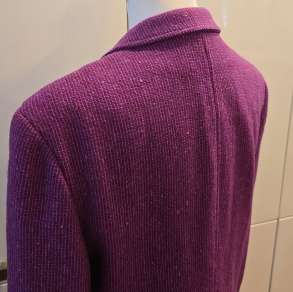 VTG Pendleton Womens Tweed Virgin Wool One Button Blazer Size 6P - Picture 5 of 11